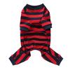 Pet Dog Pajamas British Style Striped Clothes Small Dogs Schnauzer All