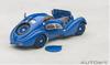 AUTOart Bugatti Type 57SC Atlantic 1938 Spoke Wheel Finished Product 50947 1/43 Blue/Wire