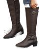 Large Size Square and Pointed Women's Boots, New Tall Boots In Autumn and Winter, But Knee-high Boots