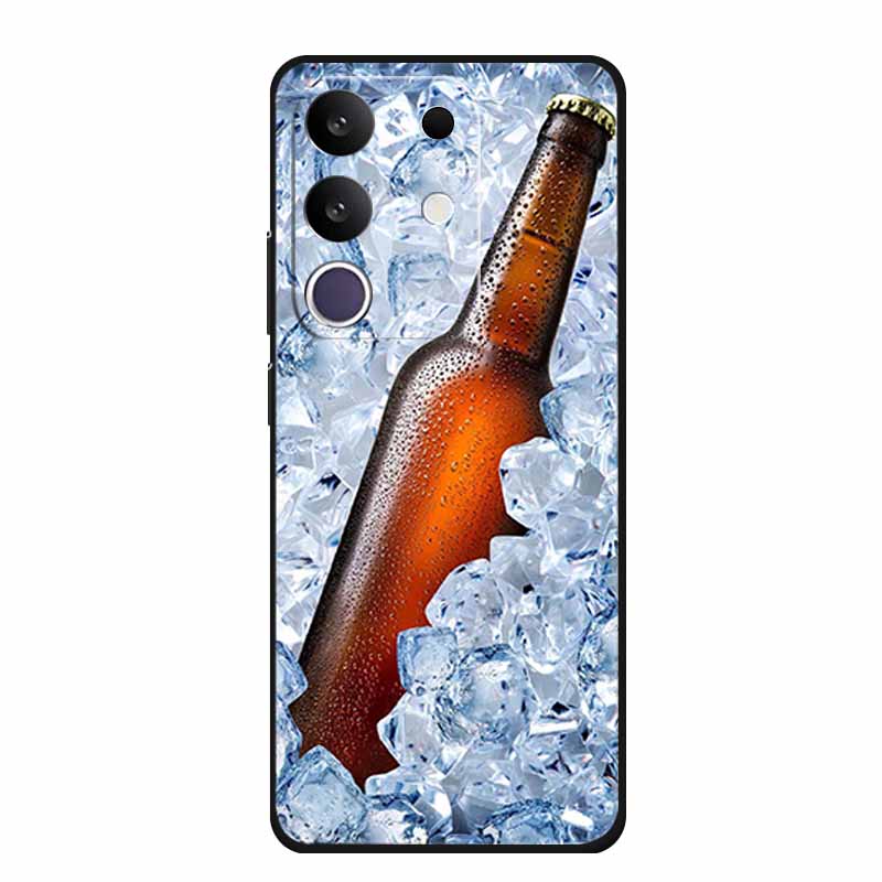 Phone Case For Vivo T4x 5G Y300T 2025 Case 6.72" Black Silicone TPU Soft Back Cover For Vivo Y29 4G Cases Y 29 Coque Funda Para