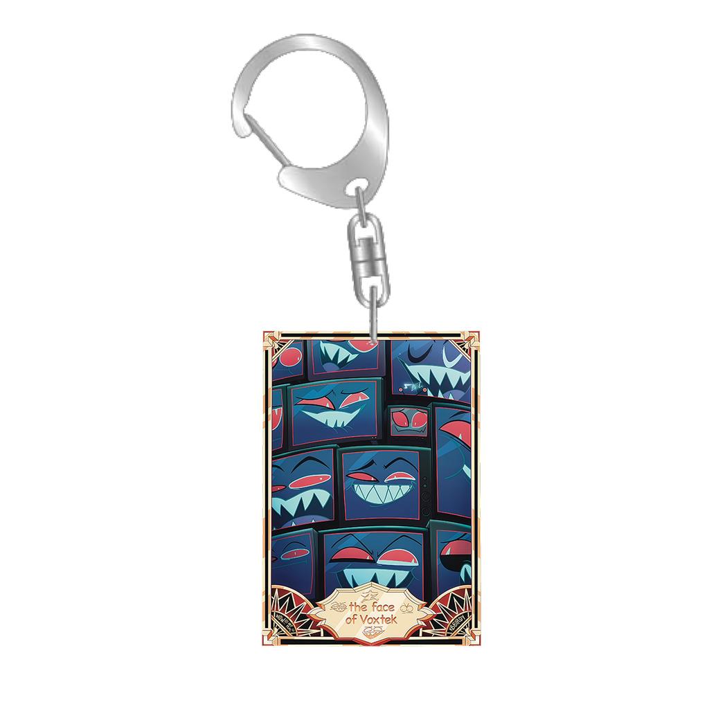 Anime Cartoons Acrylic Key Chain for Abel Peppermint 3 Vees Alastor Fat Nuggets Card Key Buckle Self-Made Student Bag Pendant