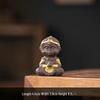 Zisha Ceramic Sun Wukong Tea Pet - Great Sage Monkey With Tea Set, Home Decoration, Auspicious Clouds, Attracting Wealth.