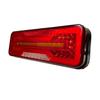 2Pcs 12V 24V LED Combination Rear Tail Light Turn Signal Brake Reverse Flowing Lamp Waterproof Trailer Truck Tractor Caravan