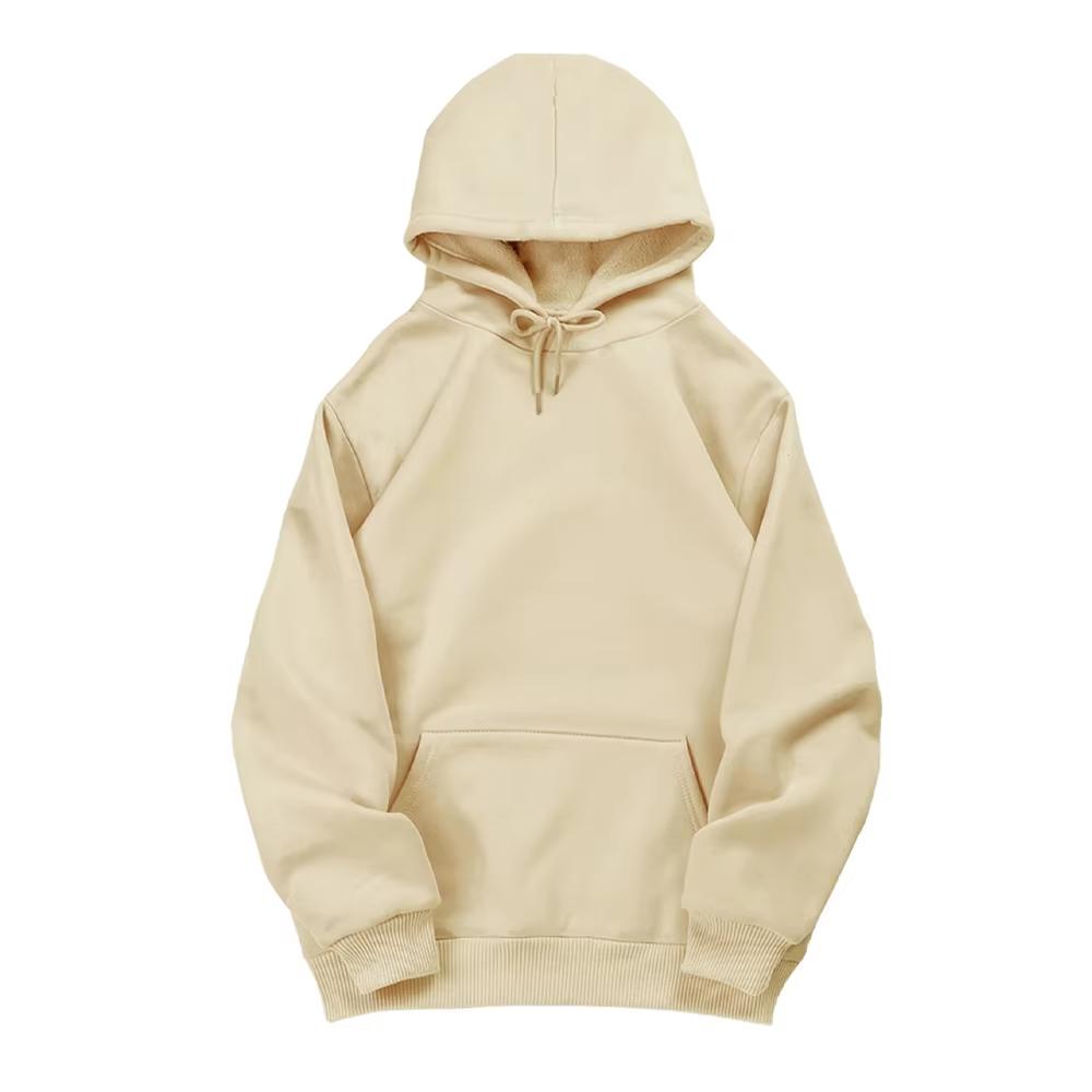 Warm Thicken Fleece Hoodie Men Women Unisex Casual Pullover Long Sleeve Solid Color Sweatshirts Autumn Winter Harajuku hoodies