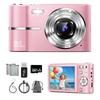 Digital Camera Video 50 with 32GB Micro SD AF Compact Large 16x Two Image Lightweight Japanese Instruction Ideal for Students and School and Instagram