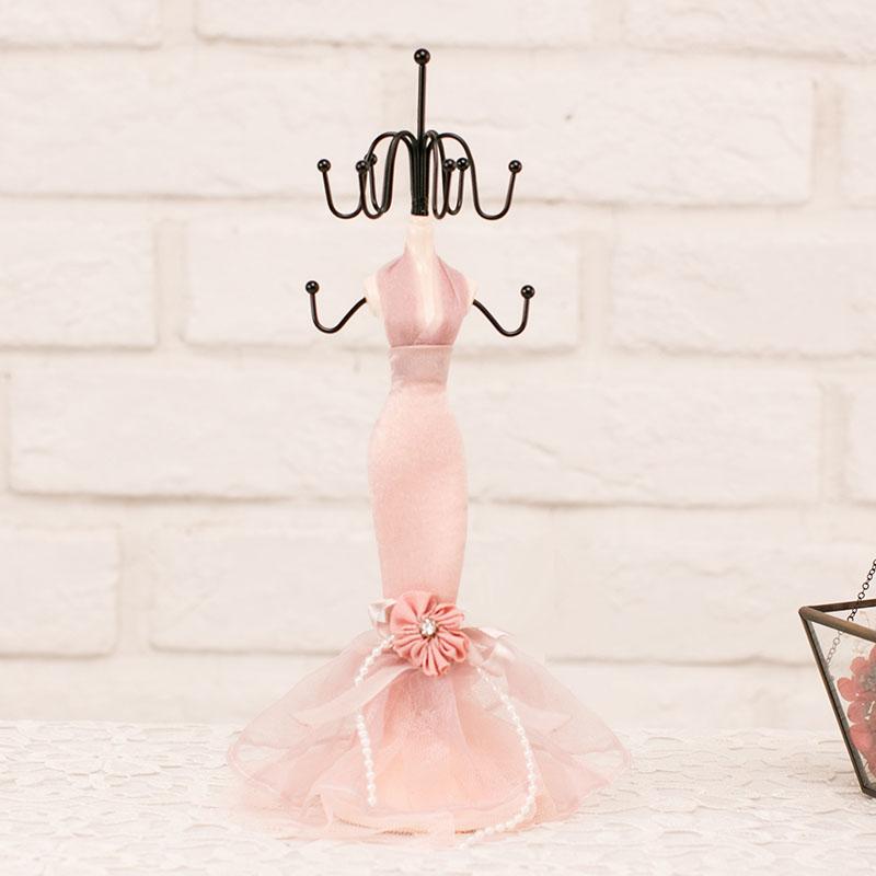 Elegant European Style Jewelry Display Stand Creative Ornament Necklace Earring Ring Holder Birthday Gift for Her