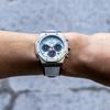 Angel Clover Exventure Solar Watch EVS43SBU-WH Blue Dial 43.5mm Case Solar Powered 10 ATM Water Resistant Men's Wristwatch