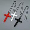 Minimalist Gothic Wood Crucifix Necklace User Friendly Lightweight Design For Everyday Stylish Wear