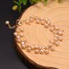 Hot Selling Natural Freshwater Pearl Link Bracelet Adjustable White Pink Purple Handmade Branch Design Pearl Bracelet for Women