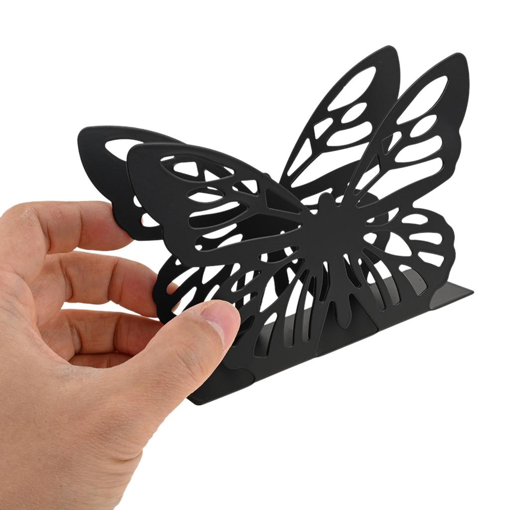 1X Napkin Holder Black/Gold/white Napkin Dispenser Metal Serviette Holder Dining Table Decoration Kitchen Dining Bar Picnic Tool