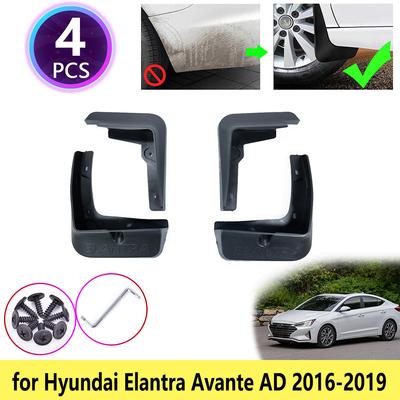 Pour Hyundai Elantra AD Avante 2016 2017 2018 Garde-boue Bavettes Aile Garde-boue Pare-éclaboussures Bavettes Cladding Voiture