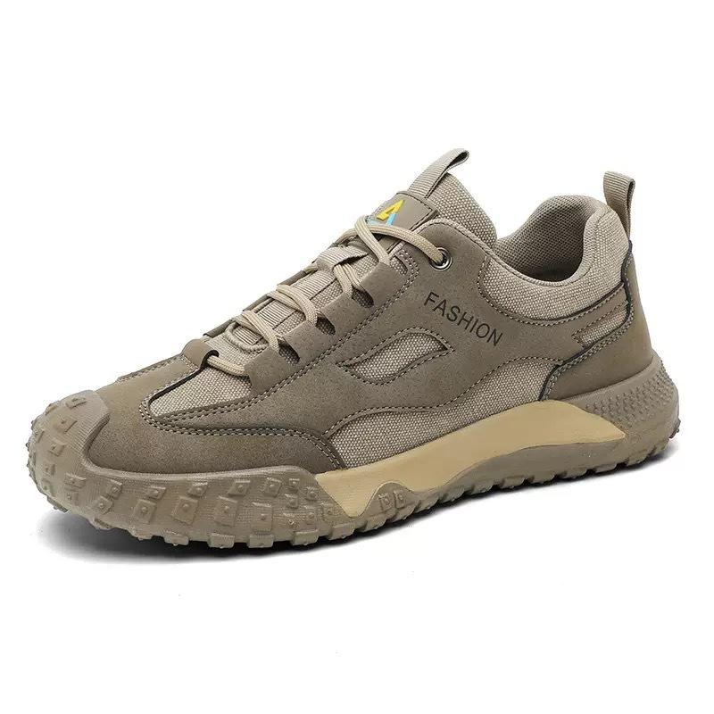 Men's Hiking Shoes for Spring and Summer New Style Breathable Construction Site Work Anti-slip Wear-resistant Sports Shoes Casual Board Shoes