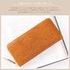 Peanuts Genuine Leather Long Made in Large Round Zipper Wallet Wallet, Japan, Capacity, [92030] (Green)