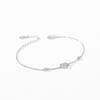 Moissanite 925 Sterling Silver Sweet Heart Micro Inlaid Diamond Bracelet Affordable Luxury Elegant Niche Design Wedding Gift