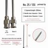 200mm Precision Stainless Steel Dispensing Needle with Pointed and Flat Tips