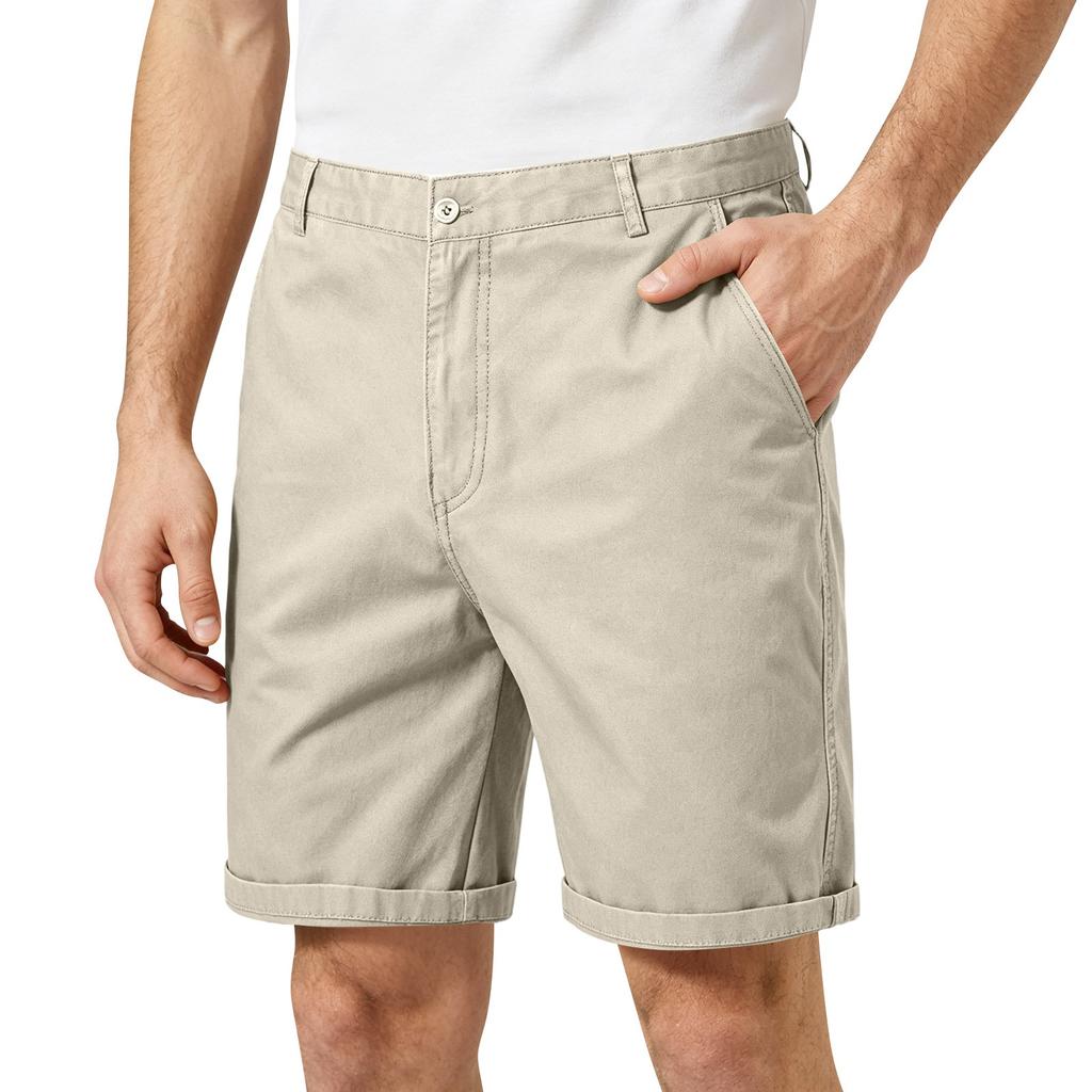 Herren Lockere Freizeit-Cargo-Shorts Leichter Entspannter Stil mit Mehreren Taschen für Outdoor und Tägliches Tragen
