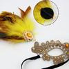 Venezianische Maske Augenmaske Feder Halbmaske Augenmaske für Maskeraden Bälle, Halloween-Party, Cosplay, Fotoshooting Geschenk