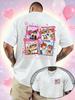 2026 Summer Disney Movie Print Tshirt for Both Men and Women 100 Pure Cotton Shortsleeved Casual Loose Top