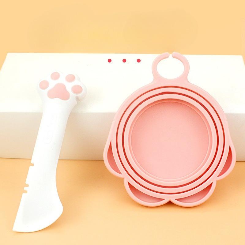 Pet Can Spoon, Multi-functional Can Opener, Wet and Dry Food Spoon, Cat Tableware, Feeding and Mixing Spoon, Cat Spatula