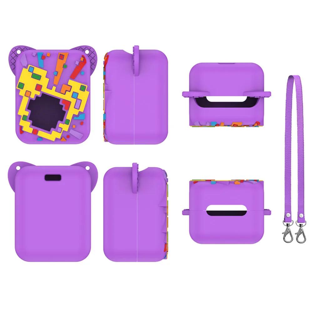Silicone Cover Case Washable Protective Skin Sleeve with Lanyard Wateproof Protective Cover For Bitzee Magicals Interactive Toy