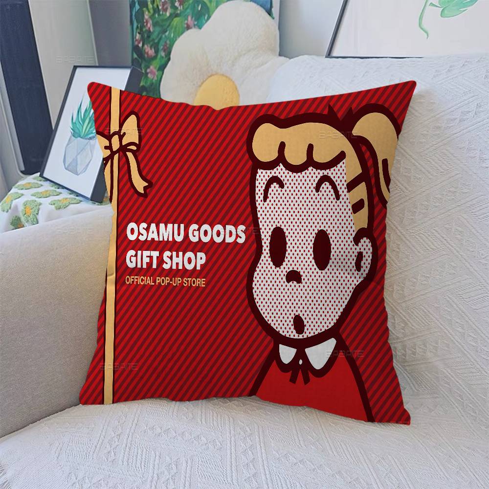 

Fashion O-OSAMU G-GOODS Pillow Gifts Home Office Furnishings Bedroom Sofa Car Cushion Cover case 45x45cm 12x12Inch
