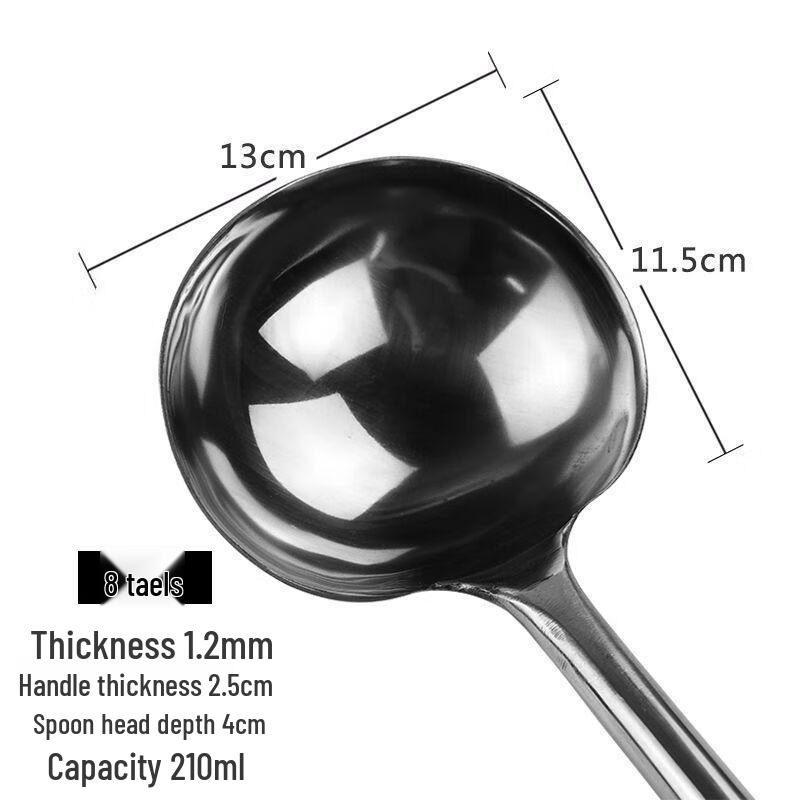 Stal Nierdzewna Bardzo Długa Rączka Chochla do Smażenia