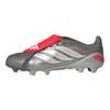 adidas Predator League Klappzunge FG Eisenmetallic Null Metallic Klare Rote Unisex Sneaker Grau JS0426