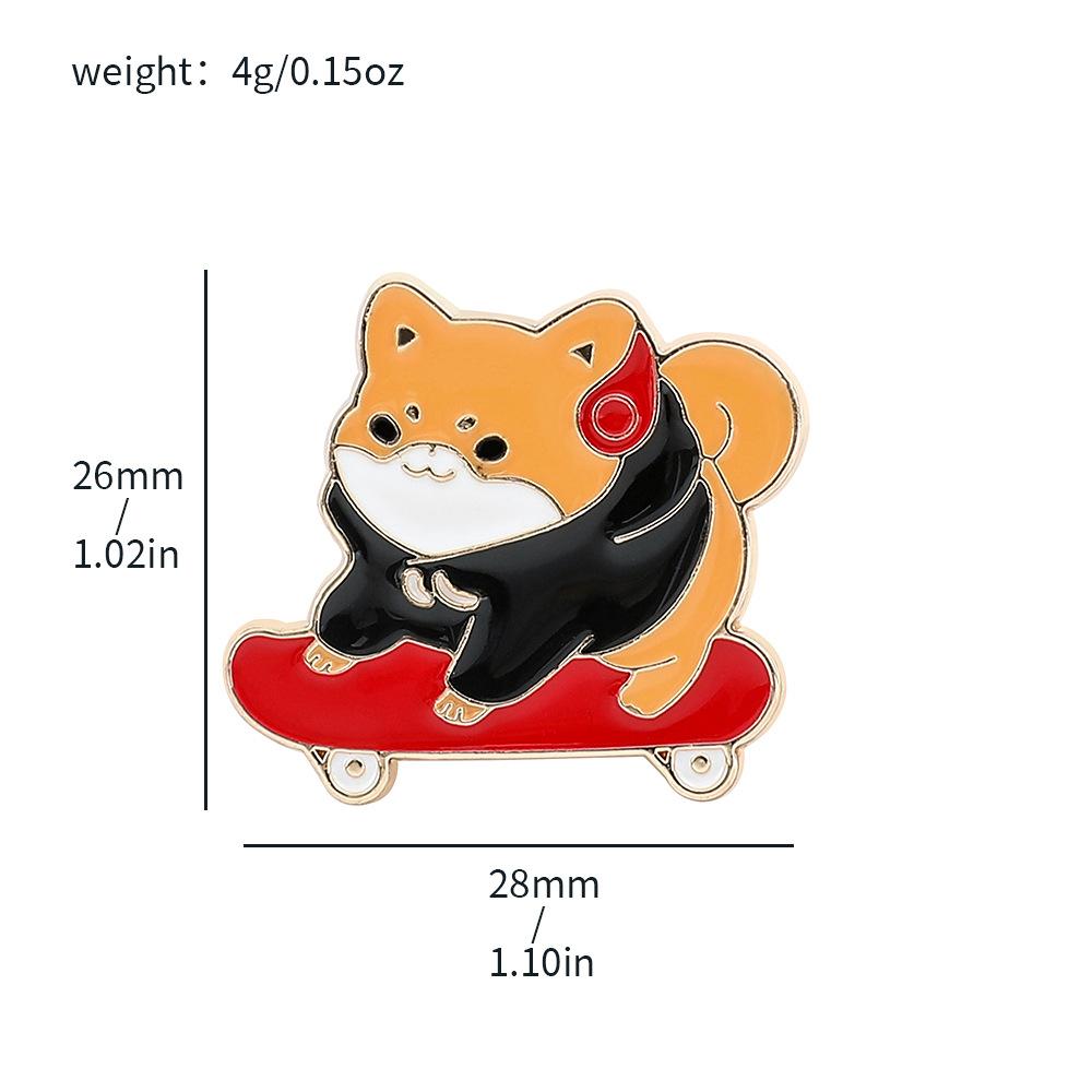 

Anime Cartoon Character Metal Badge Crayon Shin Shiba Inu Riding Motorcycle Cherry Maruko Mario Brooch