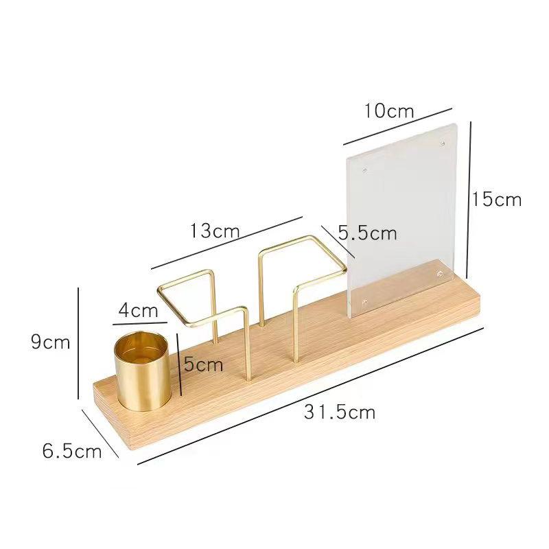 Desktop Organizer Tableware Supplies Wood Tissue Paper Holder Napkin Holder Brass Tissue Box Storage Toothpick Box