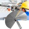 Stainless Steel Feeler Gauge Metric Imperial 0.04-0.88mm Thickness Scale 32 Blades Combination Measuring Instruments
