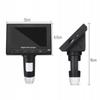 Rosfix Mikroskop Cyfrowy Z Wyświetlaczem 4,3"" DM4-Z01B019 – Powiększenie 50X–1000X | 8 Diod LED | Połączenie Z PC