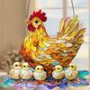 Farm Style Chicken Pendant, Animal Enthusiast Gift, Kitchen Wall Decoration, Rural Room Decoration, Home Decoration