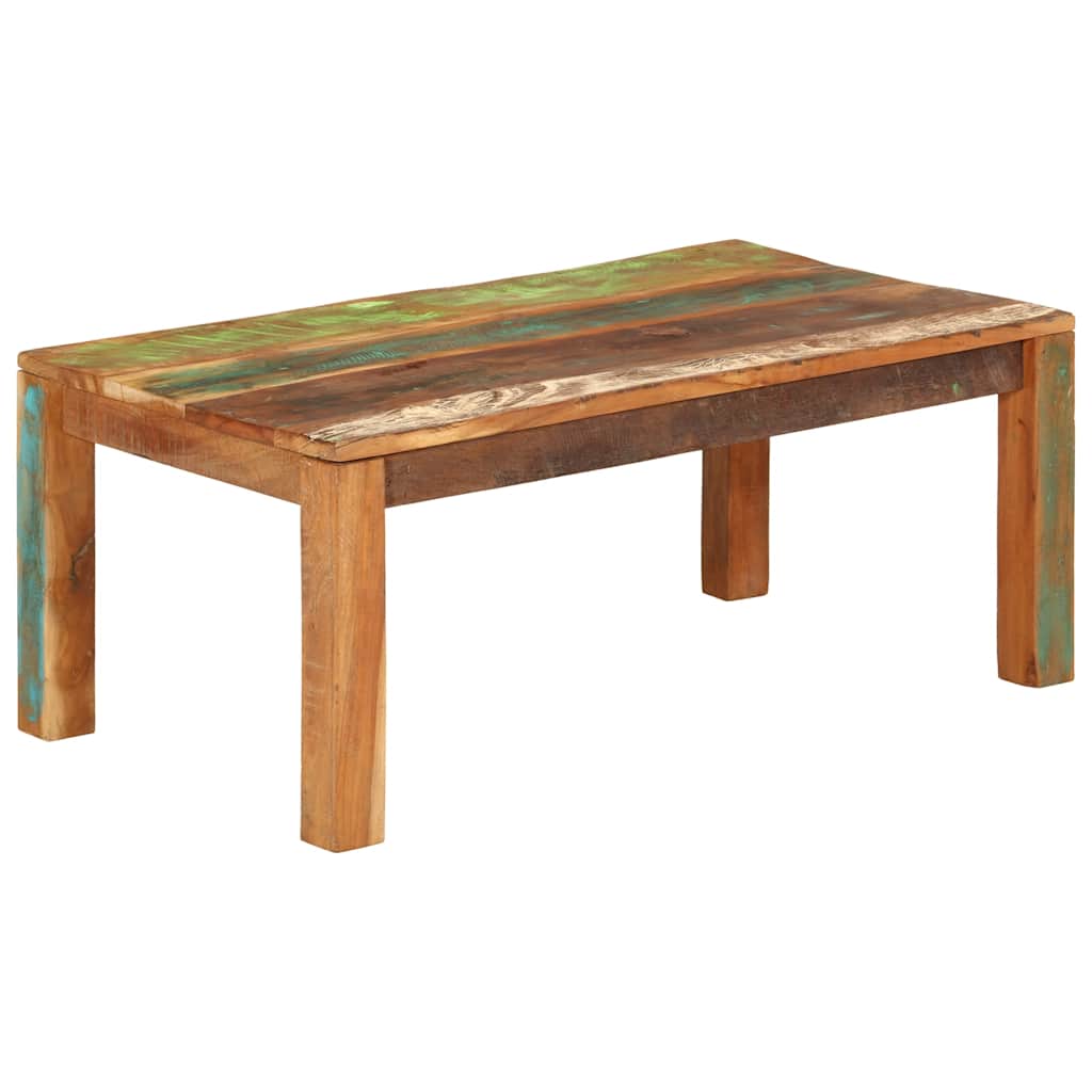 Coffee Table 110 X 55 X 40 Cm Solid Reclaimed Wood