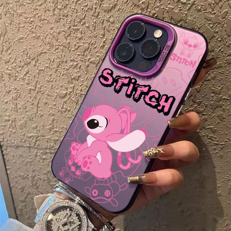 Angel Stitch Cartoon Phone Case For iPhone 11 12 13 14 15 16 17 Pro Max 16e 17E 17 Air Plus 13 Mini Shockproof Fundas Back Cover
