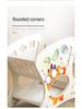Multifunctional Wooden Baby Push Walker with Tool Basket and Anti-Bowlegs Design