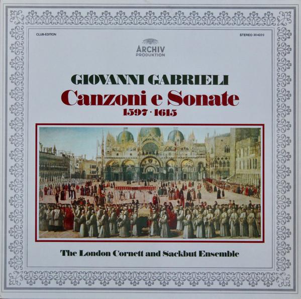 

LP Record GIOVANNI GABRIELI THE LONDON CORN Canzoni E Sonate 1597 1615 304220 ARCHIV PRODUKT 1978 Germany Classical Used