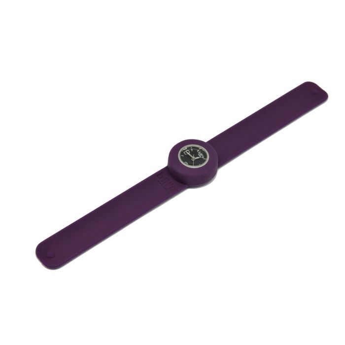 Montre Mini Bracelet Prune et cadran noir