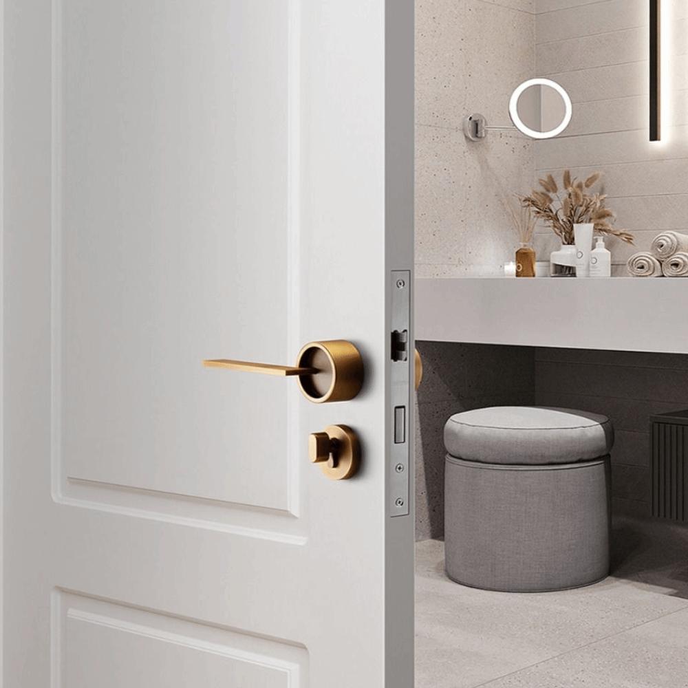 Anti-theft Design Door Handle Lock Zinc Zinc Zinc Alloy Deadbolt Lock Round Door Lock Bedroom Door