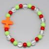 BONBEAU Vivid color airplane charm acrylic ball Bracelet 6 colors