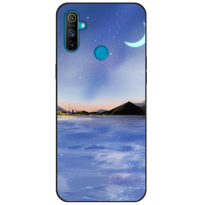 For Realme C3 Case Cover Soft Silicone TPU Patterned Back Cover For OPPO Realme C3 RMX2020 C 3 RealmeC3 Cartoon Phone Case Funda
