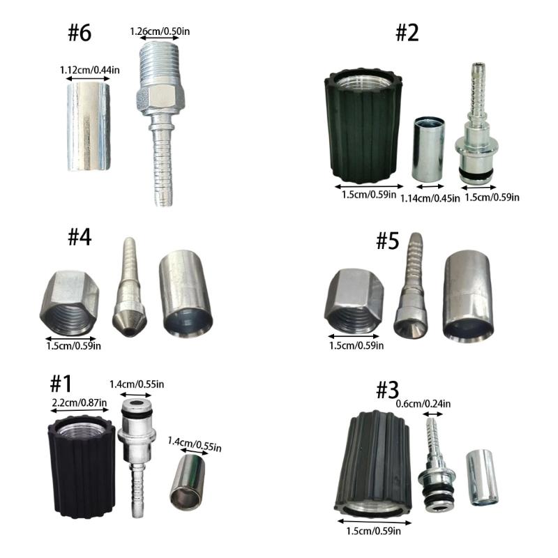 M14 Water Hose Coupling High Pressures Resistant Steel Materials Enhances Sealing Systems for Car Wash Systems