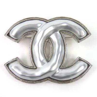 Eccellente Spilla Marchio COCO Argento Donna B25C Usato