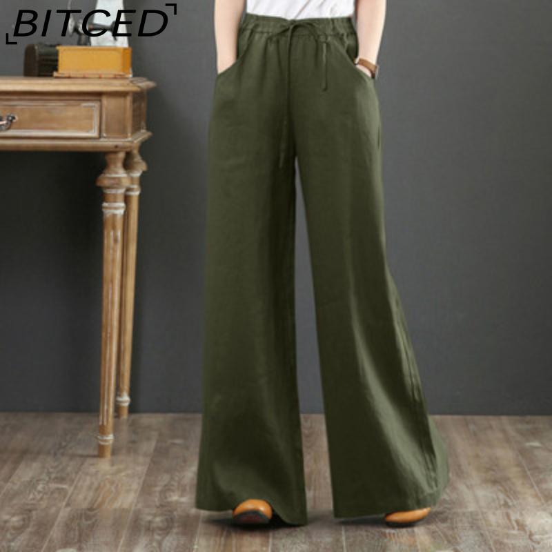 

BITCED Женские модные повседневные однотонные брюки и капри с принтом XXXL армия зеленый