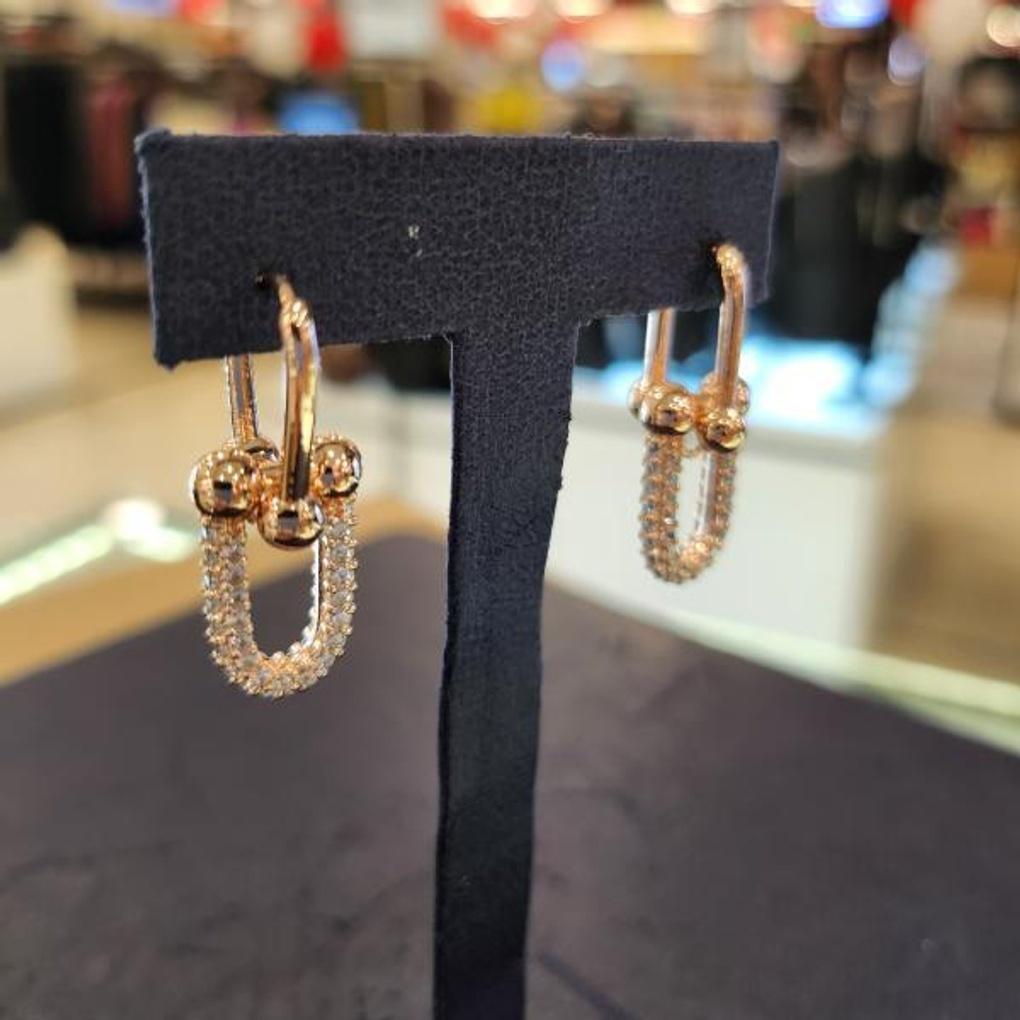 ARTRIA Chain Cubic Celebrity Earrings JTOERFR0045PKF