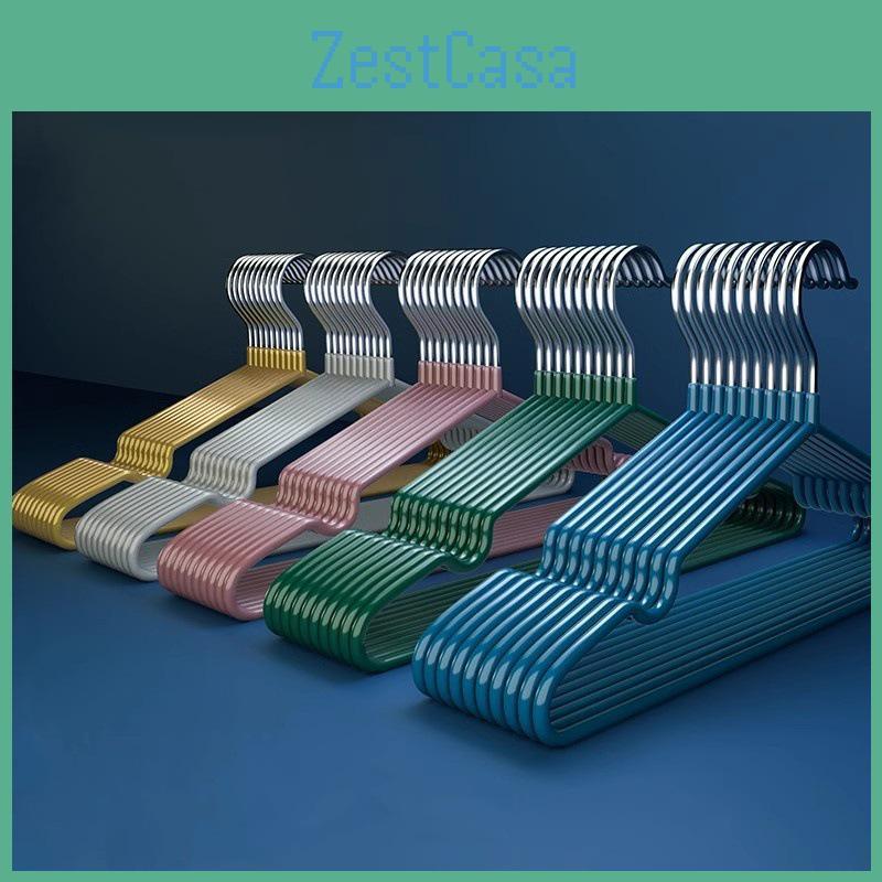 Nonslip Plasticdipped Clothes 10 Thick Hangers Seamless Drying And Storage Rack