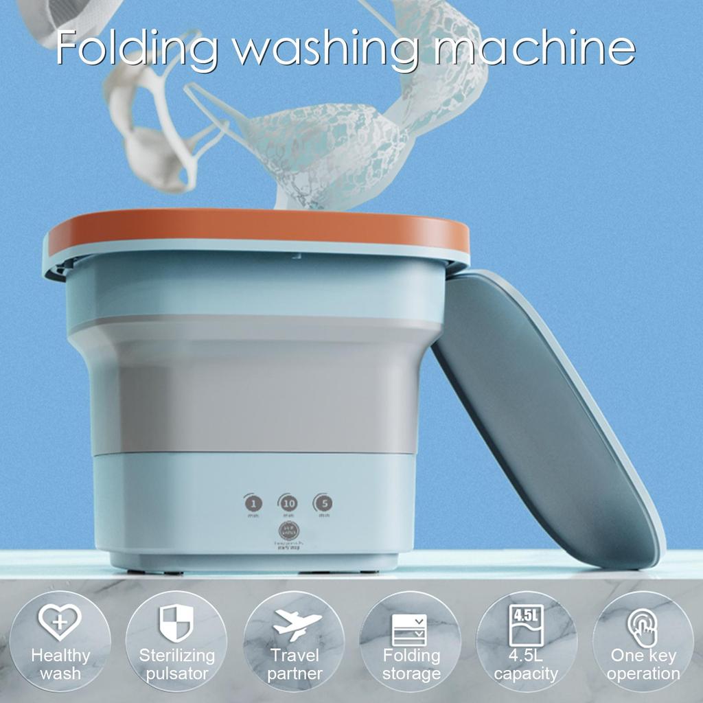 Kjøp Portable Washing Machine Underwear Bucket Socks Clothes Folding