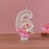 Handcrafted Cute Cartoon Unicorn Birthday Number Candle for Girls