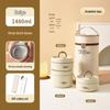 304 Stainless Steel Leak-Proof Multi-Layer Insulated Lunch Box for Office Workers & Students, Microwave Safe & Portable
