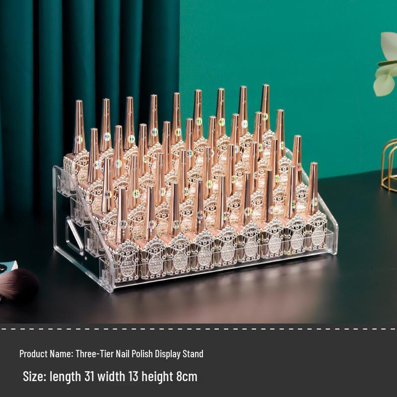 Acrylic Organizer Stand for Nail Polish, Perfume, Lipstick, Essential Oils, and Cosmetics