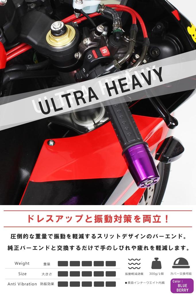 POSH FAITH Motorradzubehör Lenkerenden Hergestellt in Japan Ultra-schwere Lenkerenden M8-Typ für Kawasaki Original-Lenker NINJA250 Z900RS